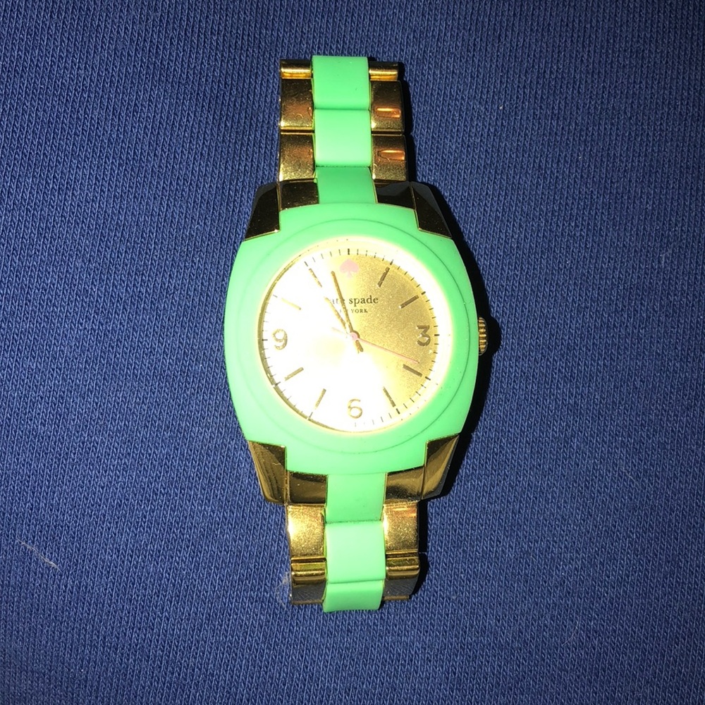 Kate spade gold and torquoise watch